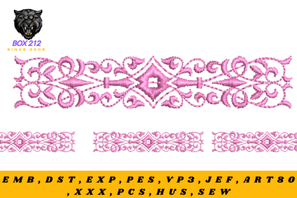Floral Borders & Motifs for Brand Embroidery