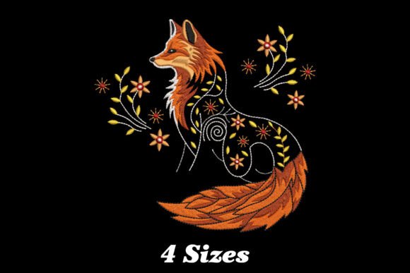 Floral Fox: A Whimsical Woodland Charm for Personalized Gifts